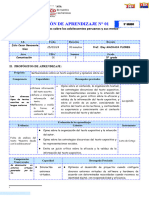 SESION 1 - Reflexionamos Sobre La Adolescencia en El Perú-COM 5TO