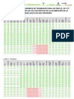 Horarios Trambahía L M X Santos