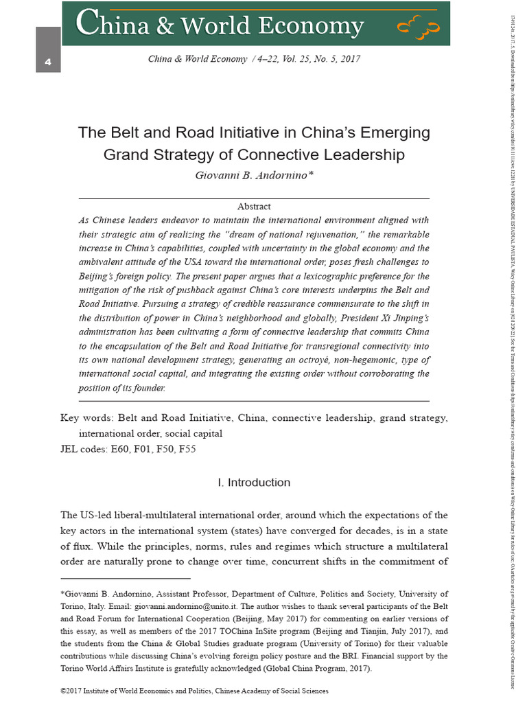 China and World Economy - 2017 - Andorn | PDF | China | World Politics
