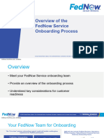 Overview of The FedNow Service Onboarding Process 1