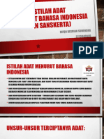 HK ADAT, Rifqo D.S, Istilah Adat DLM Bhs Indo Dan Sanskerta