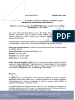 Parálisis Bilateral de Cuerdas Vocales Tras Infección Por COVID