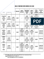 Grille Tarifaire Demi - Bourse 2019-2020