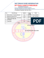 Daftar Tambahan Alat Osca