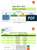 Calendrier l1 2015 2016