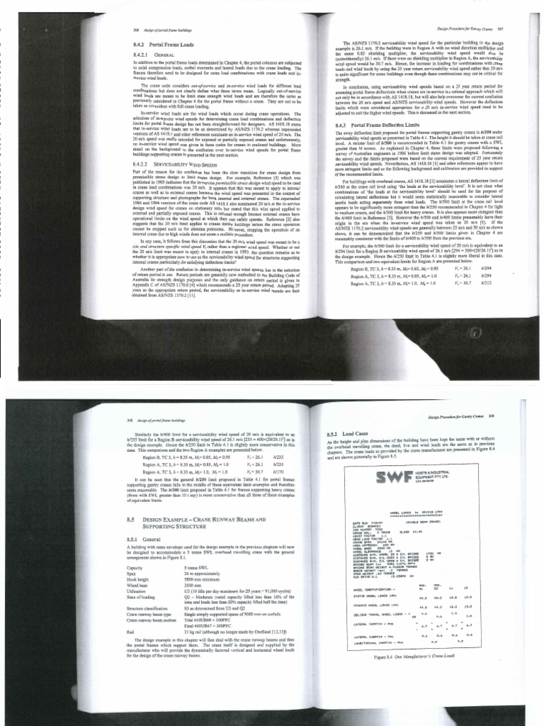 Gantry Crane Wind and Deflection Limits | PDF | Crane (Machine) | Wound