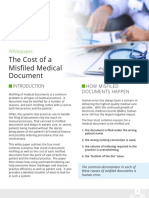 The Cost of A Misfiled Medical Document