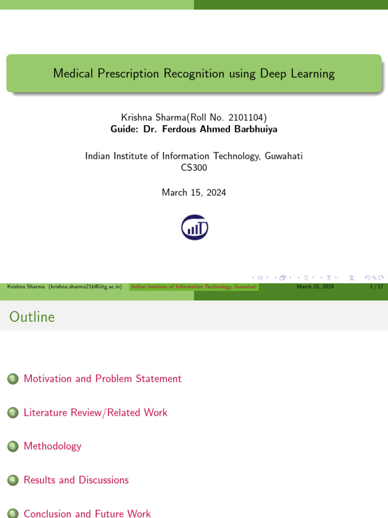 AI for Medical Prescription Recognition | PDF | Artificial Neural ...