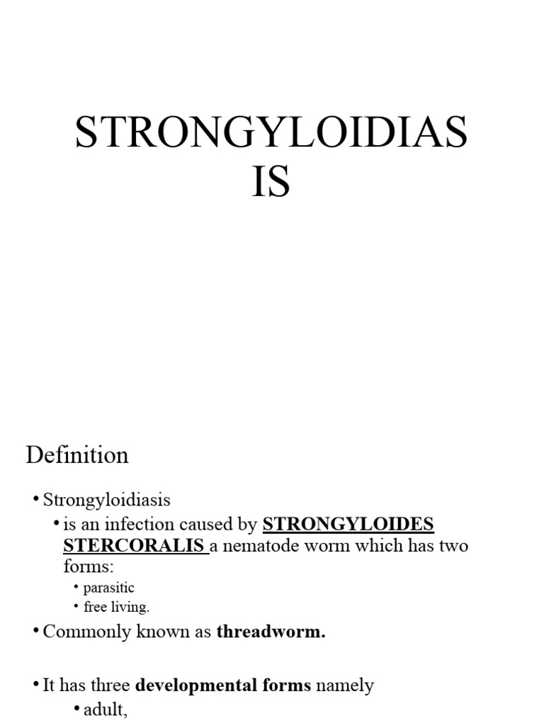 STRONGYLOIDIASIS | PDF | Causes Of Death | Gastroenterology
