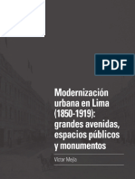 Modernizacion Urbana en Lima 1850 - 1919