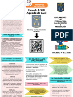 Triptico Reglamento de Evaluaciones