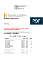 HBBC Finances & Textbooks - Spring 2024