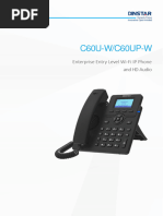 Dinstar C60U-W&C60UP-W IP Phone Datasheet