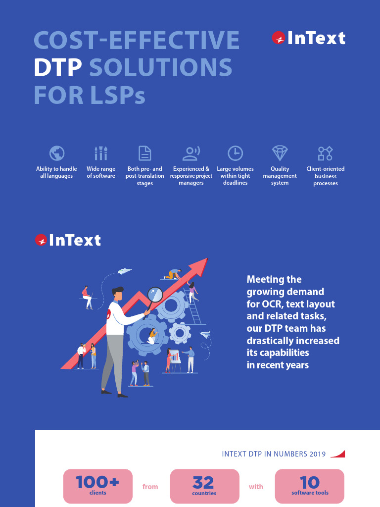 Cost-Effective DTP Solutions for LSPs | PDF | Adobe In Design | Optical ...