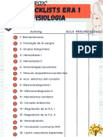 Check List Fisiología Era 1