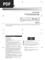 User Manual: High Definition Digital Set Top Box With Timer Recording Via USB