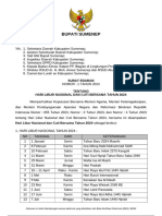 SE Bupati - Hari Libur Nasional Dan Cuti Bersama 2024