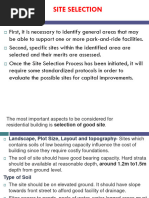 Site Selection and Orientation