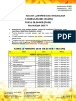 Jadwal Ujian 15 Februari 2024