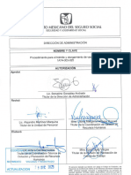 Procedimiento para El Tramite y Otorgamiento de Vacaciones IMSS 1A74-003-025