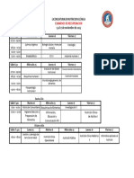 Calendario Examen Recuperacion - Licenciatura Nutricion Clínica 2S 2023 Con Salones