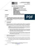 RESOLUCIÓN FINAL #0023-2024/PS3: Órgano Resolutivo de Procedimientos