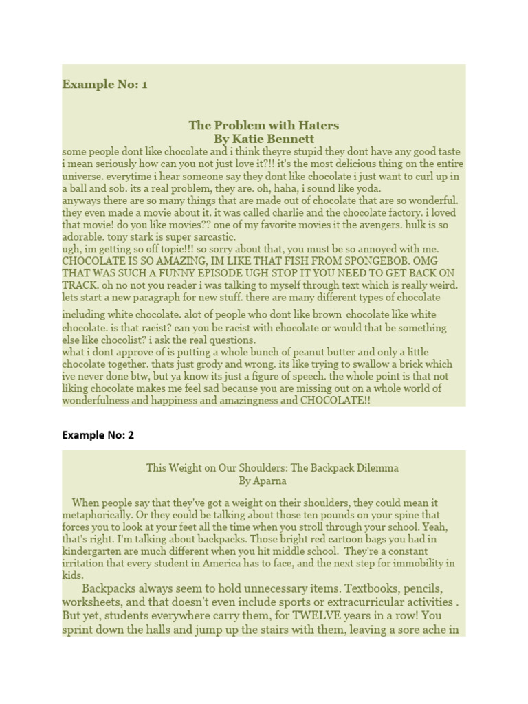 (Done) Bad Examples of Academic Writing | PDF | Philosophy | Language ...
