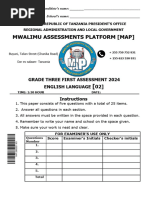 Historia Ya Tanzania Na Maadili Kitabu Cha Mwanafunzi Darasa La Tatu | PDF