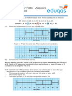 Box Whisker Plots Answers