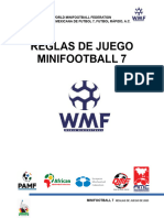 Minifootball 7 Reglas de Juego 2023