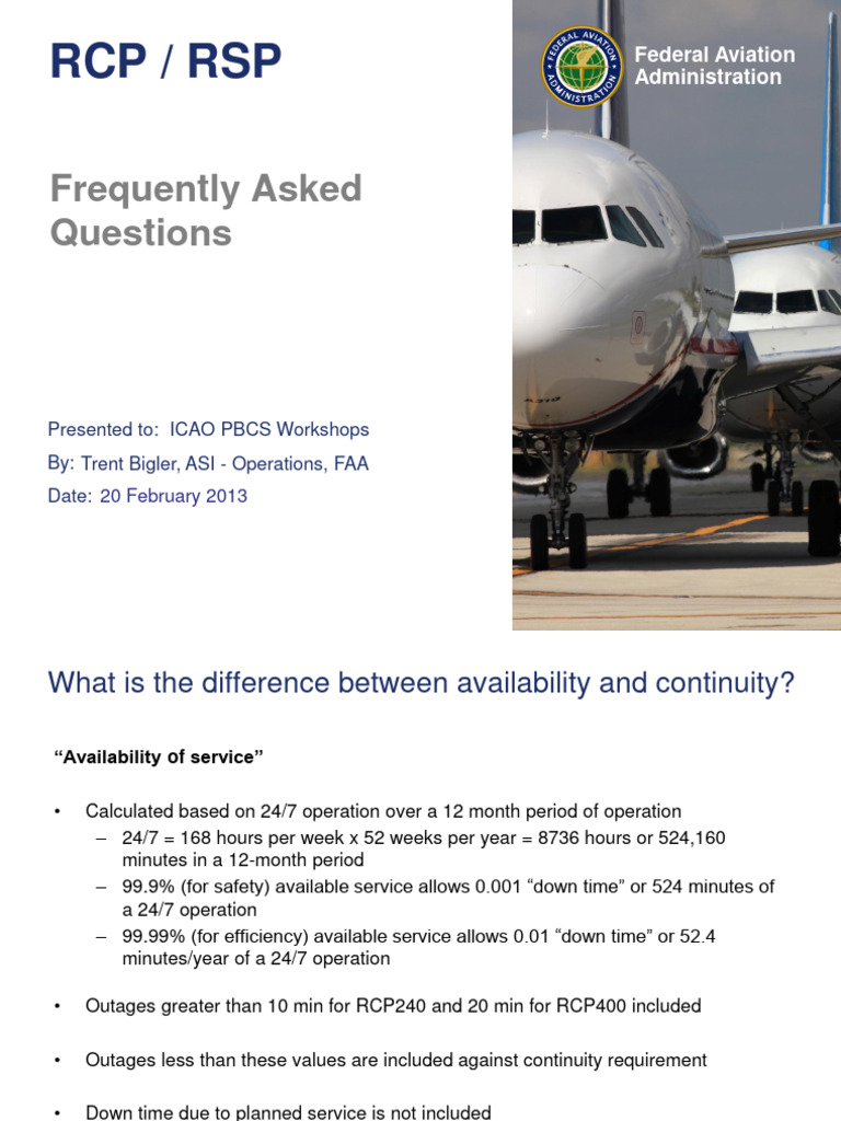 RCP 240 and RSP 180 in Aviation | PDF | Air Traffic Control | Aviation