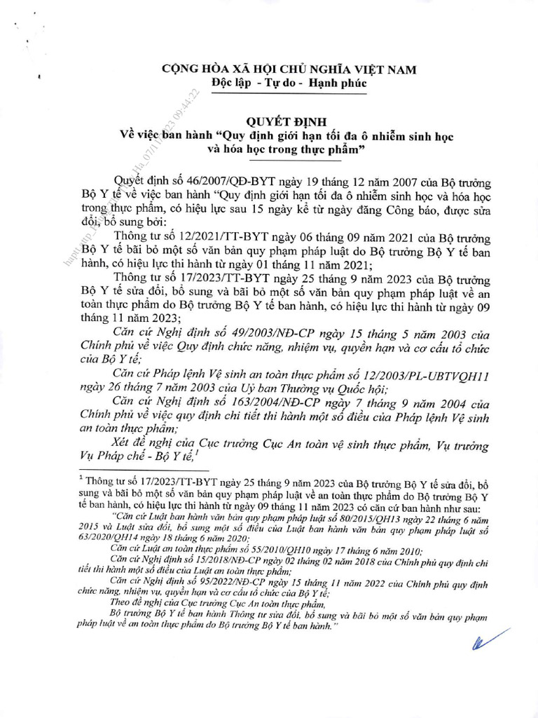 Quyet dinh hop nhat ve viec ban hanh quy dinh gioi han toi da o nhiem