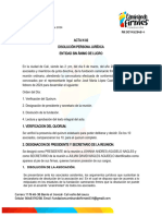 Acta de Disolución Fundación Caminando Firmes