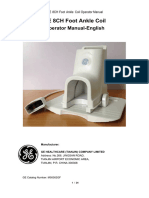 GE - 8CH Foot Ankle Coil Manual