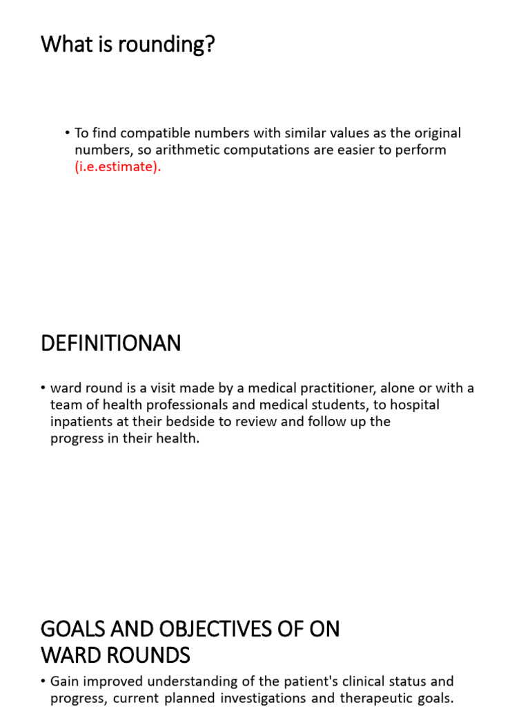 Rounding. OFF | PDF