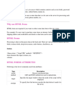 Forms and Frames in HTML Notes