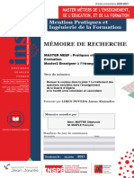 Mémoire de Recherche