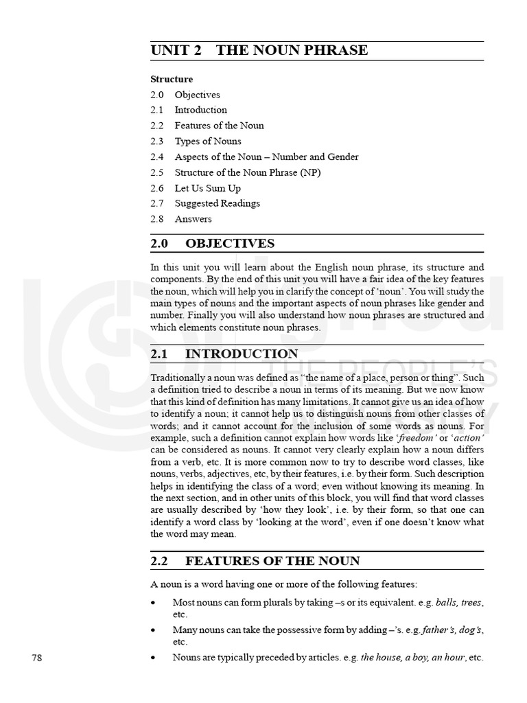Understanding Noun Phrases in English | PDF | Noun | Grammatical Gender