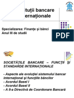 Societati Bancare Functii Si Standarde Internationale