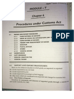Procedure Under Customs