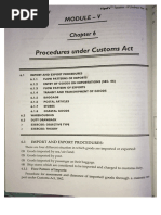 Procedure Under Customs