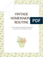 Vintage Homemaking Routine: How To Build An Old Fashioned Routine That Works For The Modern World