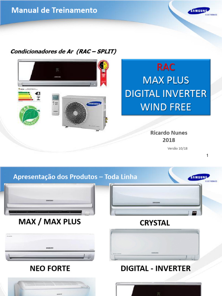 Samsung Treinamento2018 | PDF | Refrigeração | Quantidades físicas