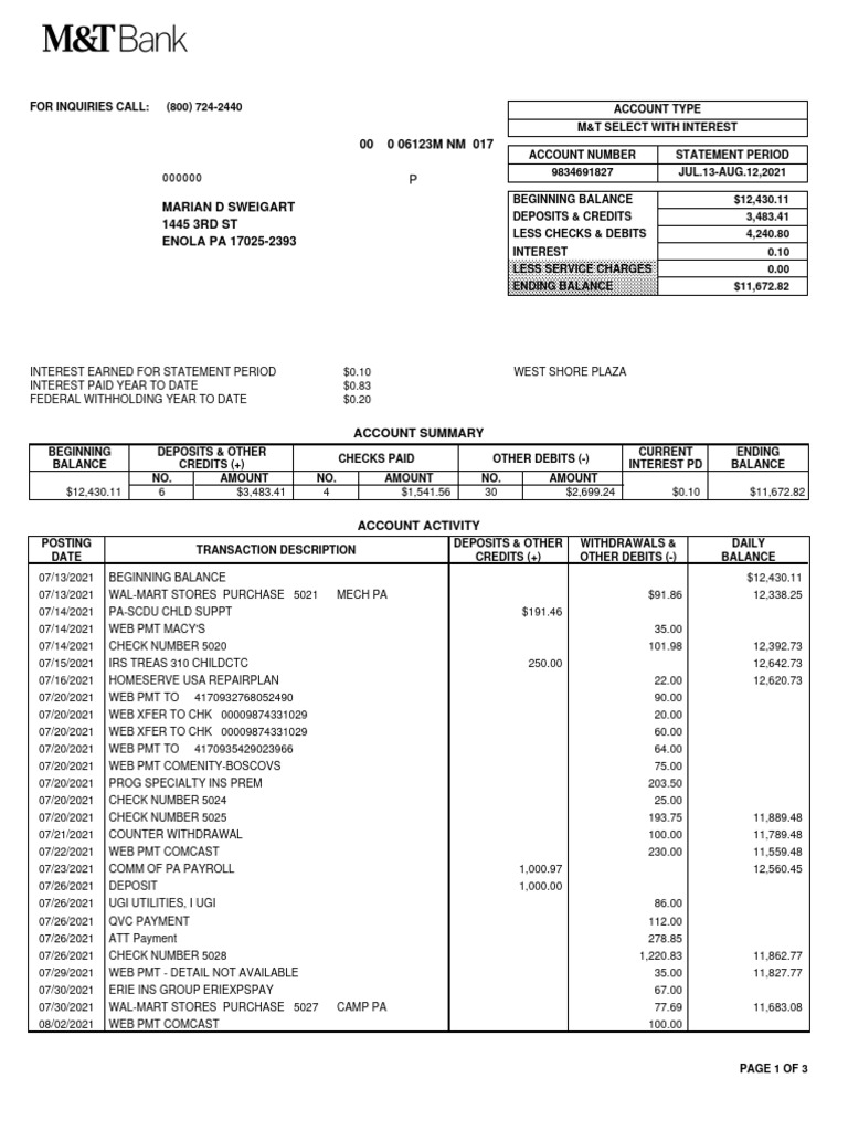 Fetch Statementand Notices | PDF | Debits And Credits | Personal Finance
