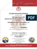 Certificado de Conclusão Internacional - SISTEMAS