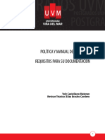 SEMANA 2 Politica, Manual, Requisitos Documentacion