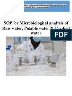 SOP For Microbiological Analysis