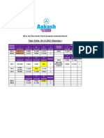 Thursday Time Table 30-11-2023