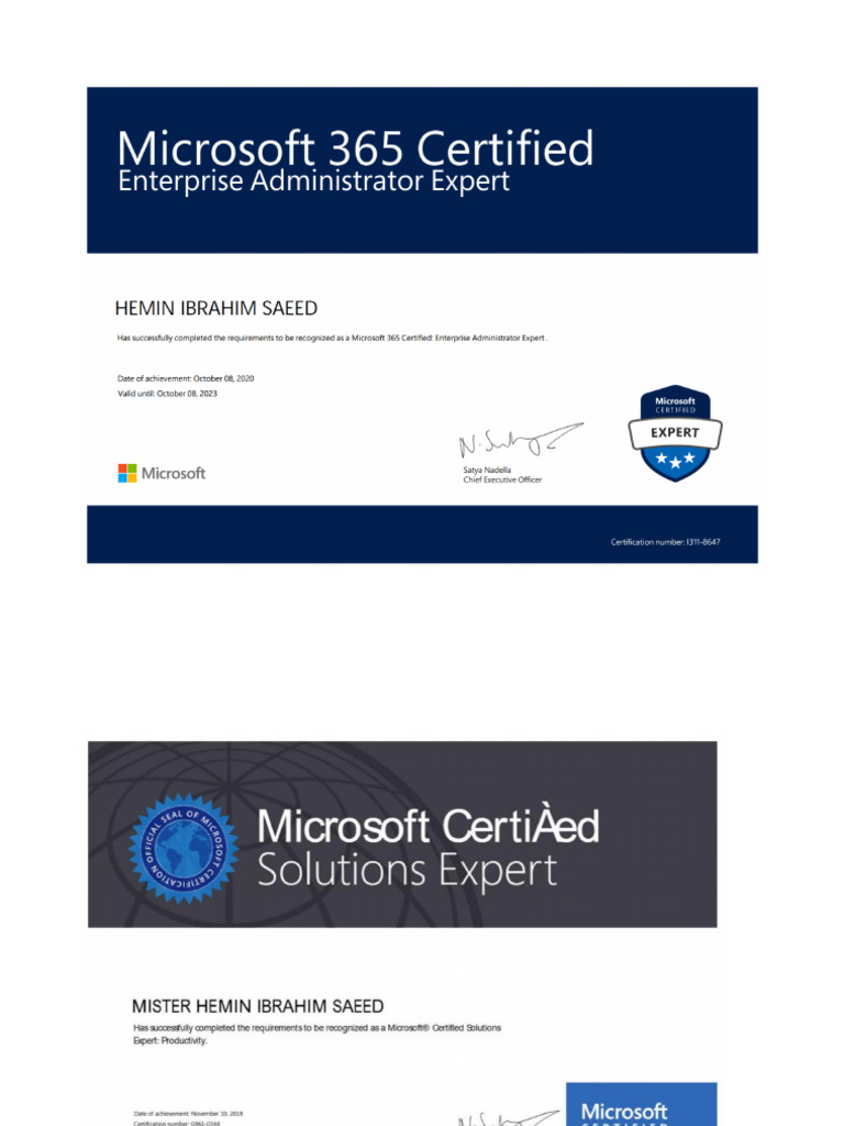 Certificates | PDF