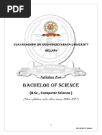 BSC CSL 2016 17syllabus